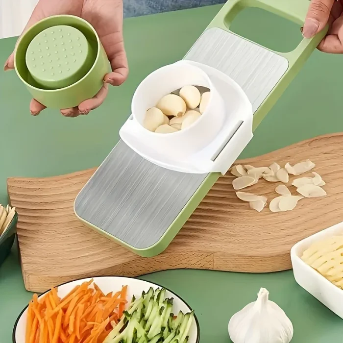 Slicer Stainless Steel Vegetable Slicer with 3 Blades Julienne Slicer Cutter for Potato Carrot - Image 2