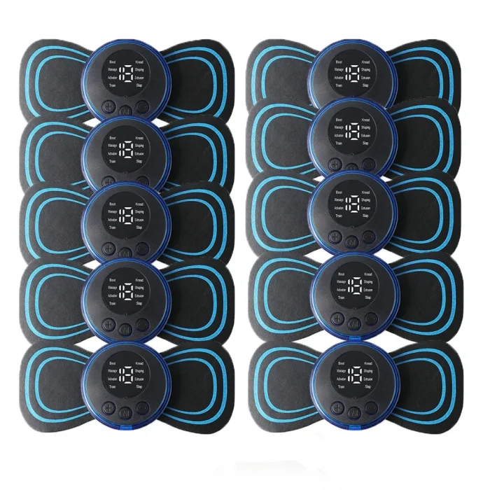EMS Pulse Neck Massager Sticker Tens Cervical Massageador Back Masajeador Patch Muscle Stimulator Pain Relief Gel Pads Stretcher - Image 13