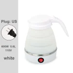 0.6L Mini Folding Kettle Portable Water Heater electric kettle household water heater silicone compression Easy To Travel - Image 9