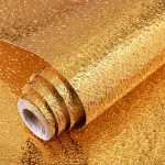 Gold Self Adhesive Wallpaper Metal Look Kitchen Oil Waterproof Contact Paper Peel and Stick DIY Decor Shelf Liner Sticker  1-10M - Image 8