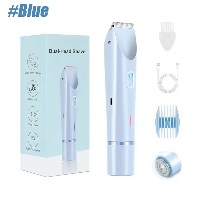 1SET  Electric Body Shaver Complete Kit,Cordless Waterproof Hair Removal Trimmer Set,Gentle Hypoallergenic Blades - Image 8
