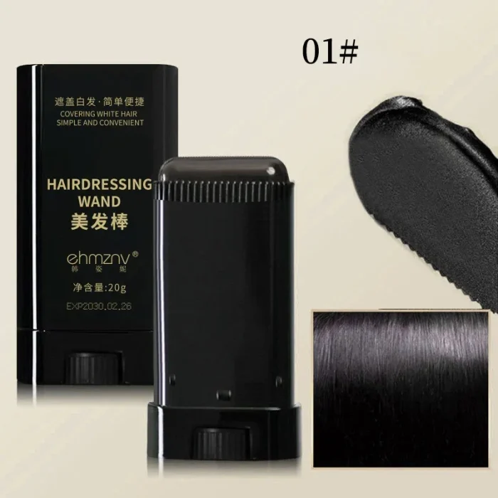 3Color Quick Touch-Up Hair Stick Temporary Color Stick Portable Temporary Quick Coverage Hair Pen Disposable Hair Dye Stick Comb - Image 4