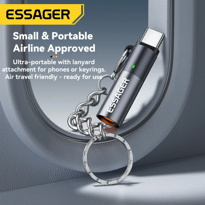 Essager TypeC Mini Cigarette Lighter Tungsten Wire Blowing Safety and Energy Saving Without Charging Can Be Carried On The Plane - Image 4