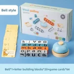 Alphabet Letter Blocks Word Spelling Game – Montessori Phonics Educational Toy - Image 8