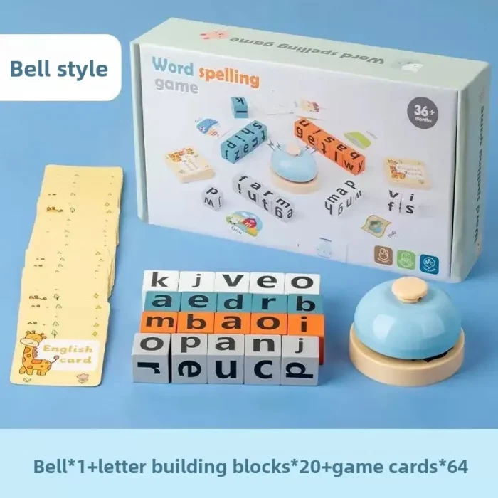 Alphabet Letter Blocks Word Spelling Game – Montessori Phonics Educational Toy - Image 8