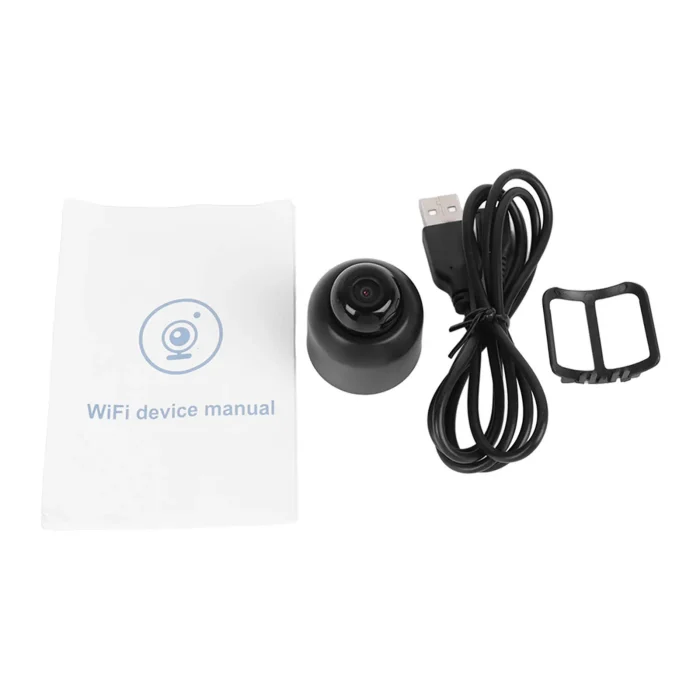 Wireless Security Camera Mini Wireless WiFi Camera Remote Viewing 140 Degree Wide Angle User Sharing High Definition for Home - Image 1