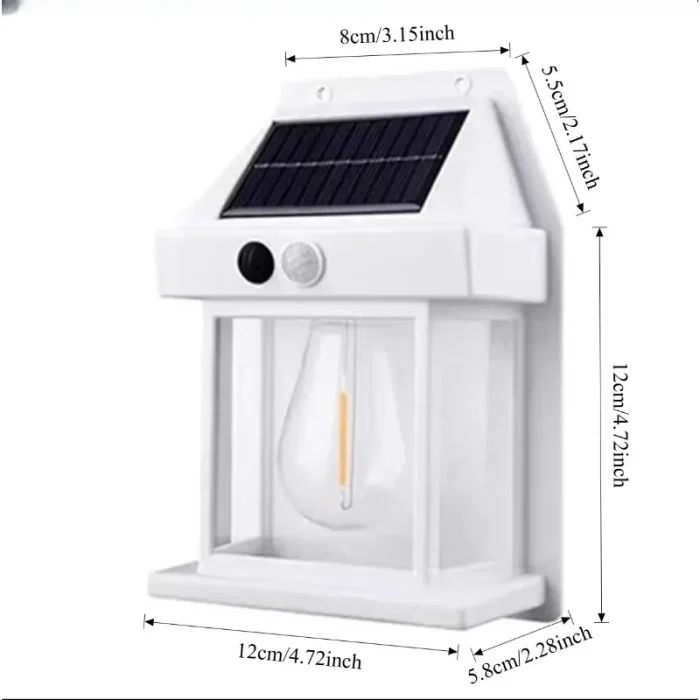 Waterproof Solar Outdoor Wall Light LED Sensor Lamp for Garden Yard Fence House Patio Pathway and Exterior Home Lighting - Image 9
