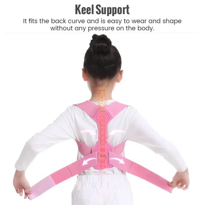 Children Adjustable Posture Corrector Back Support Boys Girls Shoulder Belt Rectify Straighten Correction Pain Relief Beauty Kid - Image 4