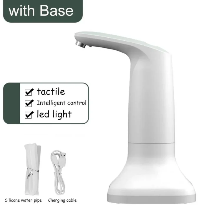 USB Charging Electric Water Bottle Pump with Base – Automatic Drinking Water Dispenser - Image 7