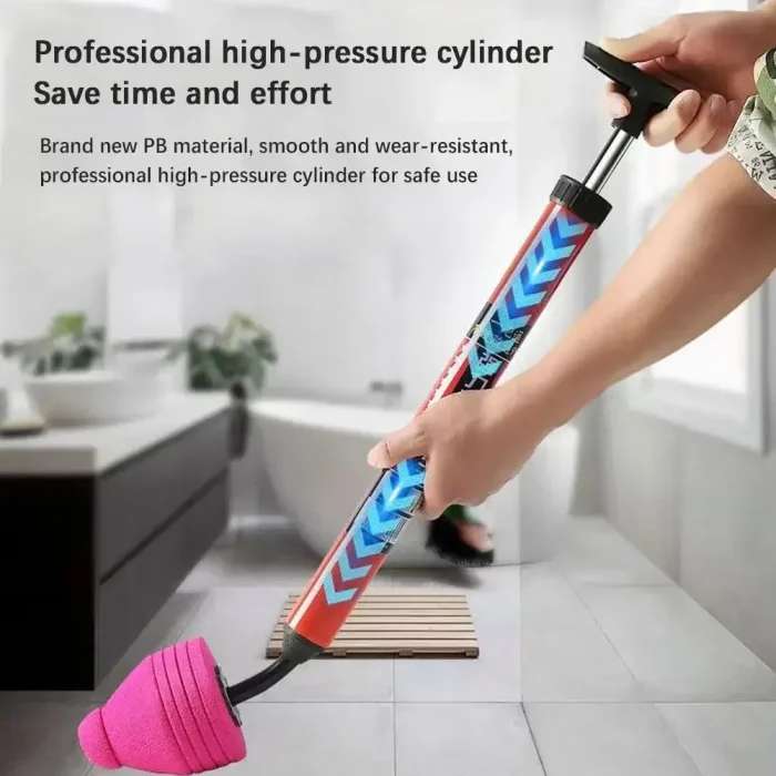 New High Pressure Toilet Unblock One Shot Toilet Pipe Plunger Silicone Quickly Unblock Household Toilet Sewer Dredging Plunger - Image 2