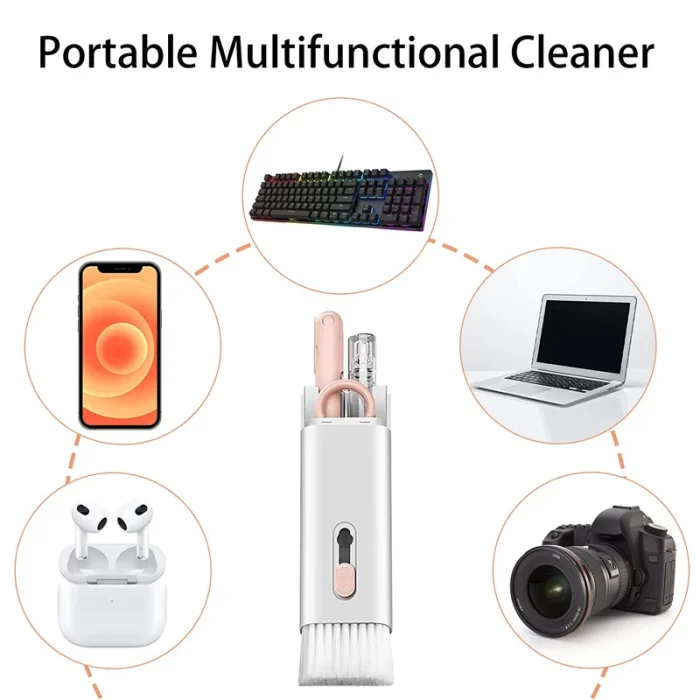 7 in 1 Laptop Keyboard Cleaning Kit – Computer, Earphone & AirPods Cleaner - Image 5
