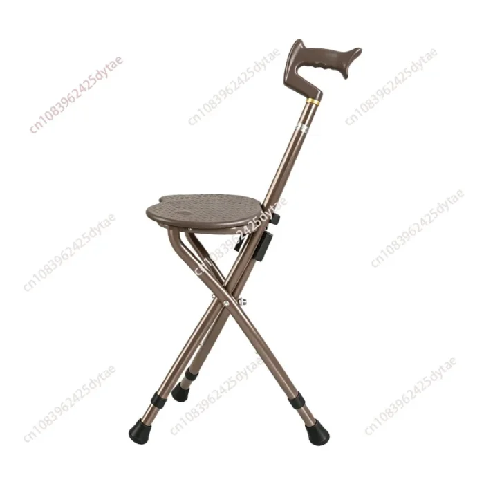 Cane folding with stool portable elderly non-slip cane walker chair travel assistance - Image 5