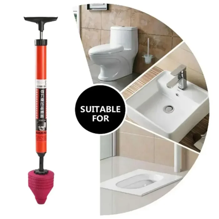 New High Pressure Toilet Unblock One Shot Toilet Pipe Plunger Silicone Quickly Unblock Household Toilet Sewer Dredging Plunger - Image 6