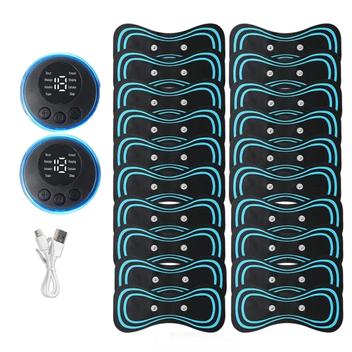 EMS Pulse Neck Massager Sticker Tens Cervical Massageador Back Masajeador Patch Muscle Stimulator Pain Relief Gel Pads Stretcher - Image 11