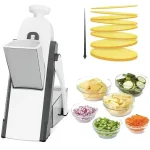 5 in 1 Vegetable Cutter Multifunctional  – Stainless Steel Grater, Slicer, Dicer & Chopper - Image 6