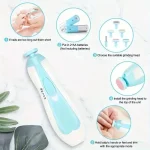 Manicure Suit Portable Grinder Electric Anti-scratch Six-in-one Multi-head Baby Nail Children Anti-meat Nail Clipping - Image 3