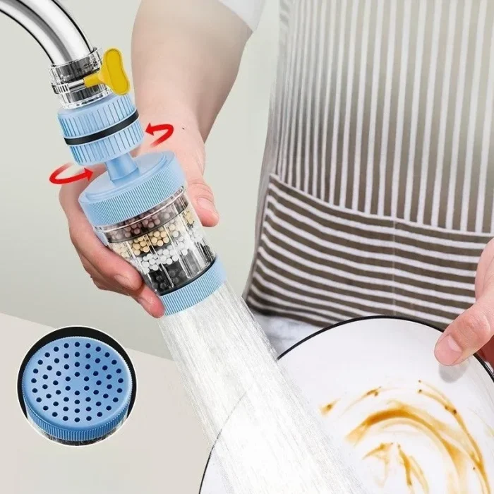 New 360° Rotation Water Faucet Filter Household Kitchen Faucet Mini Tap Water Clean Purifier Carbon Filter Filtration Cartridge - Image 6