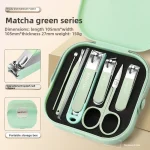 For Complete 7/8 Pcs Set Manicure Kit Nail Clippers with Clippers Cuticle Pusher & Trimmer Portable Gift For Women and Men - Image 14