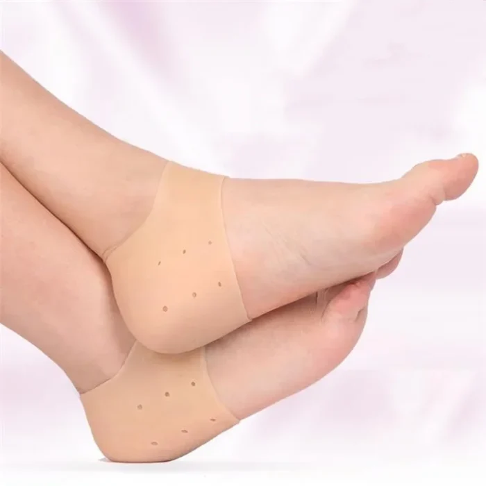 1pair Invisible Height Increase 5CM Silicone Socks Gel Heel Pads Orthopedic Arch Support Heel Cushion Insoles Foot Massage Pad - Image 8