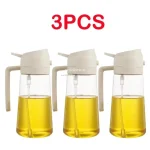2 In1 Oil Spray Bottle Plastic Kitchen Barbecue Cooking Olive Oil Dispenser Oil Jar Baking Vinegar Soy Sauce Spray Container - Image 24