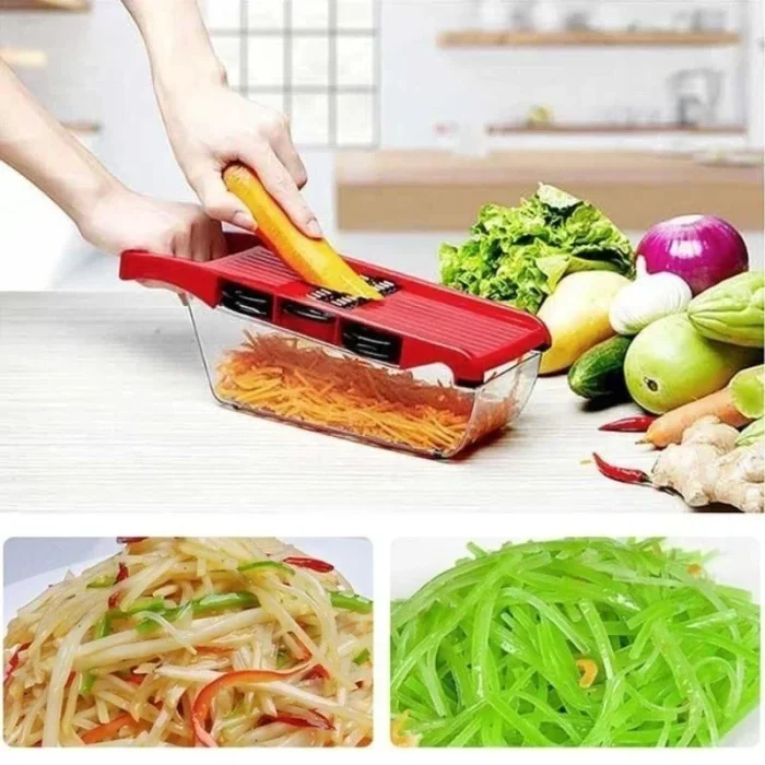 9 in 1 Vegetable Cutter – Multifunctional Slicer, Shredder & Grater - Image 5