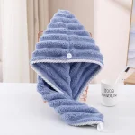 Wavy Pattern Hair Dry Hat Women's Thickened Water-Absorbent Hair Dry Hat Women's Cute Shower Cap Dry Hair Towel - Image 6