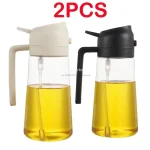 2 In1 Oil Spray Bottle Plastic Kitchen Barbecue Cooking Olive Oil Dispenser Oil Jar Baking Vinegar Soy Sauce Spray Container - Image 28