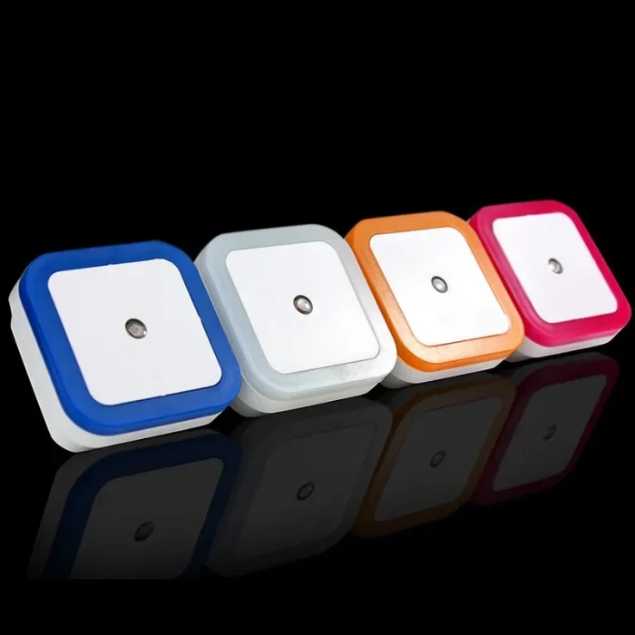 1-4pcs LED Wireless Sensor Night Light – Mini Square Automatic Light with EU/US Plug - Image 3