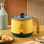 Electric Mini Hot Pot 1.8L 600W Non Stick 2 Levels Adjustable Stainless Steel Electric Pot Electric Cooker Rapid Noodles Cooker - Image 8