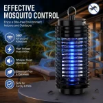 UV Night Light Electric Shock Mosquito Killer Lamp LED Portable Trapping and Insect Killing Lamp Physical Black Fly Traps Office - Image 3
