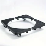 Stainless Steel Appliance Dolly Cart with 4 Locking Wheels – Adjustable Mobile Base - Image 5