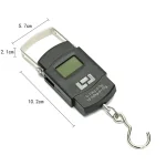 Portable Hanging Luggage Scale 50kg LCD Display Digital Travel Suitcase Baggage Weight Scale with Ruler - Image 6
