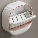 Wall Mounted Soap Dish Waterproof Punch-Free Bathroom Drain Soap Box Wall Mounted Flip Soap Holder Back to products Fashion With Drainage Box Soap Dish Waterproof Punch-Free Bathroom Drain Soap Box Wall Mounted Flip Soap Holder ৳ 340.41 – ৳ 345.33Price range: ৳ 340.41 through ৳ 345.33  Color	 Choose an option Fashion With Drainage Box Soap Dish Waterproof Punch-Free Bathroom Drain Soap Box Wall Mounted Flip Soap Holder quantity 1 Add to cart Buy now Add to compare   Add to wishlist SKU: dae2542gnrvg00cl1pag Category: Baby Care Share: Save Description Additional information Reviews (0) SPECIFICATIONS   Brand Name: NONE  Certification: NONE  Choice: yes  Dish Material: Plastic  High-concerned chemical: None  Origin: Mainland China  Type: Soap Dishes  semi_Choice: yes      Brand New and High Quality Type: Soap Dish Material: ABS Color: White,Light Green,Green Size: 12.1*12.3*5cm(4.76*4.84*1.97in)  Package includes: 1*Waterproof Soap Dish  Feature: 1.If you are used to bathing with soap, whether the soap is often wet with water and becomes sticky, the use time is very short, and the soap has to be changed frequently. You need a waterproof soap dish with drainage box to help you solve this trouble. 2.DOUBLE-LAYER SOAP DISH: The soap bar holder has two layers, the upper layer drains water quickly, and the lower tray accumulates water, so the soapy water does not leak, keeping the table clean and tidy. Don’t worry about the soap getting flooded or turning mushy. 3.STURDY AND DURABLE: The bar soap holder is made of thickened ABS material, which is sturdy and durable, ideal for use in the bathroom, shower or tub. 4.STRONG STICKINESS: very easy to install, no need to drill the wall. Strong stickiness, it will not fall easily even in wet environment. 5.EASY TO CLEAN: You can disassemble the whole soap box, disassemble the upper and lower layers, and perform a thorough cleaning, which is very convenient. 6.STYLISH LOOK: The wall mounted soap holder features smooth lines and luxurious colors to give your bathroom a more upscale and elegant look.  Tips: 1. Due to the light and monitors effect, colors may have lightly difference. 2. Please allow slightly size errors due to manual measurement. Thank you for your understanding! - Image 6
