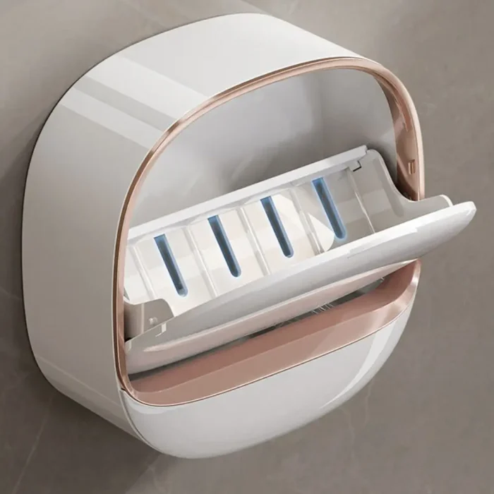 Wall Mounted Soap Dish Waterproof Punch-Free Bathroom Drain Soap Box Wall Mounted Flip Soap Holder Back to products Fashion With Drainage Box Soap Dish Waterproof Punch-Free Bathroom Drain Soap Box Wall Mounted Flip Soap Holder ৳ 340.41 – ৳ 345.33Price range: ৳ 340.41 through ৳ 345.33  Color	 Choose an option Fashion With Drainage Box Soap Dish Waterproof Punch-Free Bathroom Drain Soap Box Wall Mounted Flip Soap Holder quantity 1 Add to cart Buy now Add to compare   Add to wishlist SKU: dae2542gnrvg00cl1pag Category: Baby Care Share: Save Description Additional information Reviews (0) SPECIFICATIONS   Brand Name: NONE  Certification: NONE  Choice: yes  Dish Material: Plastic  High-concerned chemical: None  Origin: Mainland China  Type: Soap Dishes  semi_Choice: yes      Brand New and High Quality Type: Soap Dish Material: ABS Color: White,Light Green,Green Size: 12.1*12.3*5cm(4.76*4.84*1.97in)  Package includes: 1*Waterproof Soap Dish  Feature: 1.If you are used to bathing with soap, whether the soap is often wet with water and becomes sticky, the use time is very short, and the soap has to be changed frequently. You need a waterproof soap dish with drainage box to help you solve this trouble. 2.DOUBLE-LAYER SOAP DISH: The soap bar holder has two layers, the upper layer drains water quickly, and the lower tray accumulates water, so the soapy water does not leak, keeping the table clean and tidy. Don’t worry about the soap getting flooded or turning mushy. 3.STURDY AND DURABLE: The bar soap holder is made of thickened ABS material, which is sturdy and durable, ideal for use in the bathroom, shower or tub. 4.STRONG STICKINESS: very easy to install, no need to drill the wall. Strong stickiness, it will not fall easily even in wet environment. 5.EASY TO CLEAN: You can disassemble the whole soap box, disassemble the upper and lower layers, and perform a thorough cleaning, which is very convenient. 6.STYLISH LOOK: The wall mounted soap holder features smooth lines and luxurious colors to give your bathroom a more upscale and elegant look.  Tips: 1. Due to the light and monitors effect, colors may have lightly difference. 2. Please allow slightly size errors due to manual measurement. Thank you for your understanding! - Image 6