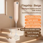 Wireless Electric Milk Frother 5 Speed – Type-C Rechargeable Milk Foamer - Image 8
