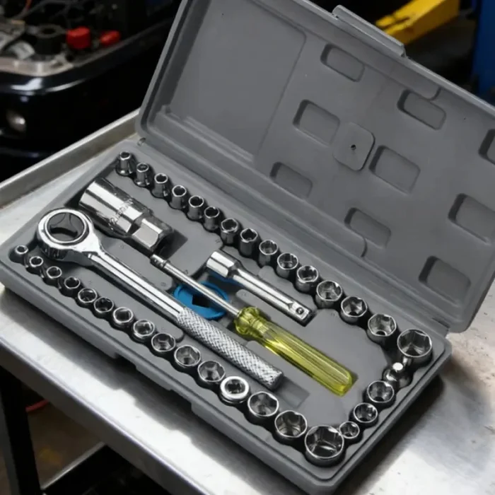 40-Piece Auto Disassembly Socket Wrench Set – Automotive Repair Tool Kit - Image 3