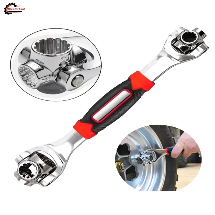 8 Holes Socket Wrench – 8-19mm Multifunctional 360° Rotation Wrench - Image 1