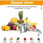 Stainless Steel Manual Citrus Juicer | Quick Juice Extractor with Slag-Juice Separation for Oranges/Lemons - Image 4
