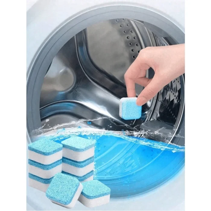 Washing Machine Cleaner Tablet Home Washer Stain Removal Descaling Effervescent Decontamination Laundry Booster Portable - Image 3