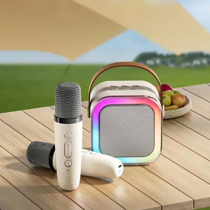 K12 Bluetooth Karaoke Machine – Portable 5W Speaker with Wireless Microphone & RGB Light - Image 3