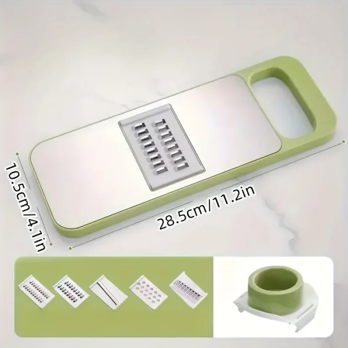 Slicer Stainless Steel Vegetable Slicer with 3 Blades Julienne Slicer Cutter for Potato Carrot - Image 4