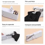 Portable Mini Sewing Machine Handheld Electric Sewing Machine With Bobbin Suitable for Needlework and Manual Work Hand Home DIY - Image 5