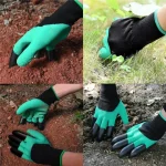 Horticultural Gardening Gloves with Claws Digging Gloves Garden Vegetable Flower Garden Planting Stab Resistant Protective Latex Gloves - Image 4
