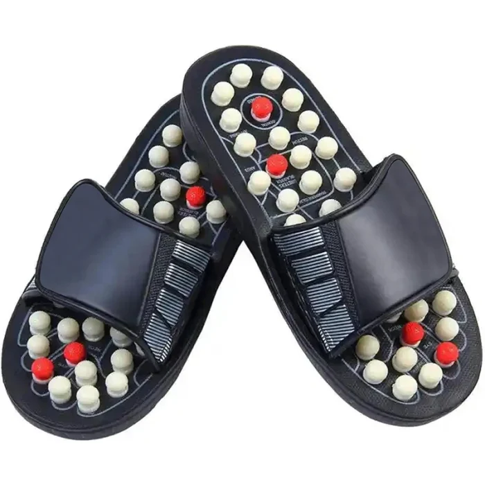 S907297a44e77457892af97749ad7ffa8K-1.webp Acupressure Foot Massager Plantar Fasciitis Relief Acupoint Reflexology Stimulation Massage Sandals Slippers Shoes - Image 1