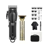 Kemei 2290 2293 Professional Cordless Electric Hair Cutting Kit Hair Clipper Men Barber Fade Clipper and Zero Gapped Trimmer Set - Image 7