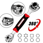 8 Holes Socket Wrench – 8-19mm Multifunctional 360° Rotation Wrench - Image 4