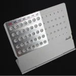 Aluminum Perpetual Calendar Desk Universal Calendar 2024 2025 - Image 2