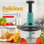 Rotating Vegetable and Fruit Slicer – Manual Shredder & Slicer