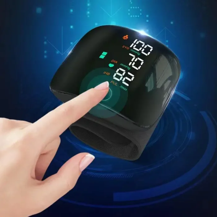 1 Set Blood Pressure Monitor Digital One Button Automatic Wrist Voice Tonometers For Home Use - Image 2
