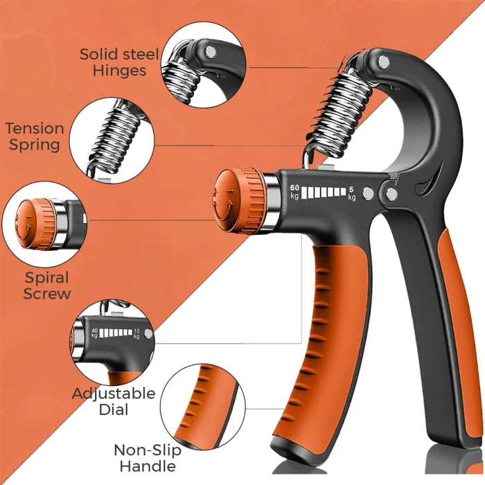 Adjustable Hand Grip 5-60KG – Heavy Hand Gripper Strength Trainer - Image 2